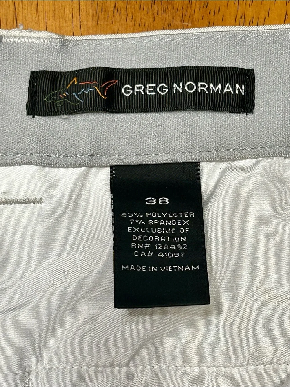 Greg Norman Collection Tan  Performance Flat-Front Shorts